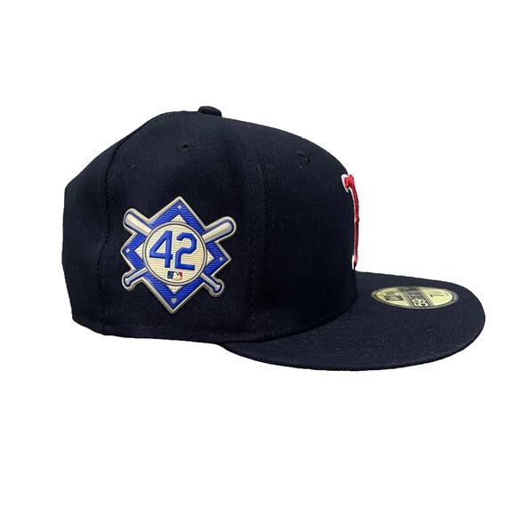 New Era Boston Red Sox Jackie Robinson Day Fotted Hat 7 1/8 - Picture 2 of 4